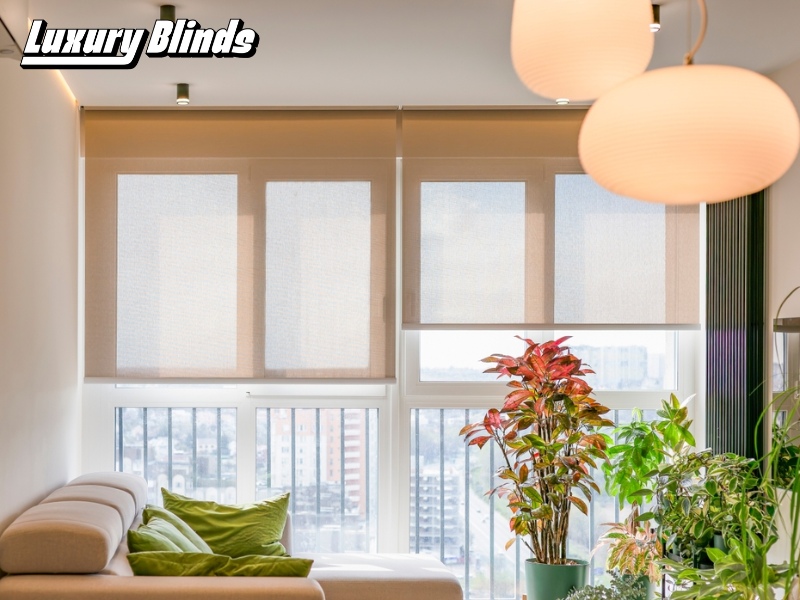 Rèm cuốn tự động phòng khách nhà ở