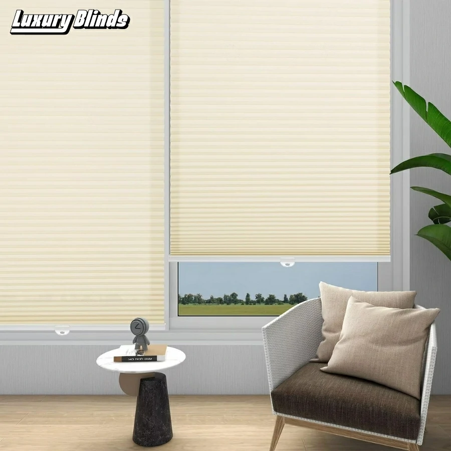 Rèm tổ ong lắp trên kính